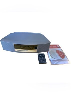 Bose Wave Sound System & Remote Dark Gray + Laser Lens Cleaner Disc Tested Works